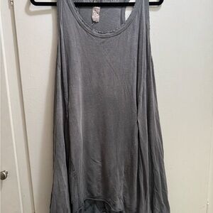Magnolia Pearl Gray Asymmetrical Sleeveless Tank Top